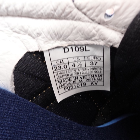 NEW Onitsuka Tiger Serrano Suede Sneakers D109L-5094 Navy - Picture 2 of 7